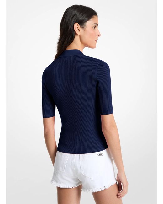 Mk Polo Stringata di MICHAEL Michael Kors in Blue