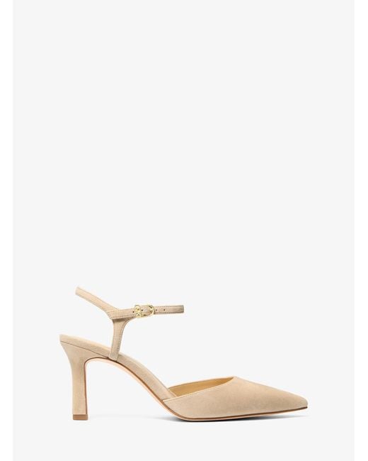 MICHAEL Michael Kors Natural Mk Amara Suede Slingback Pump