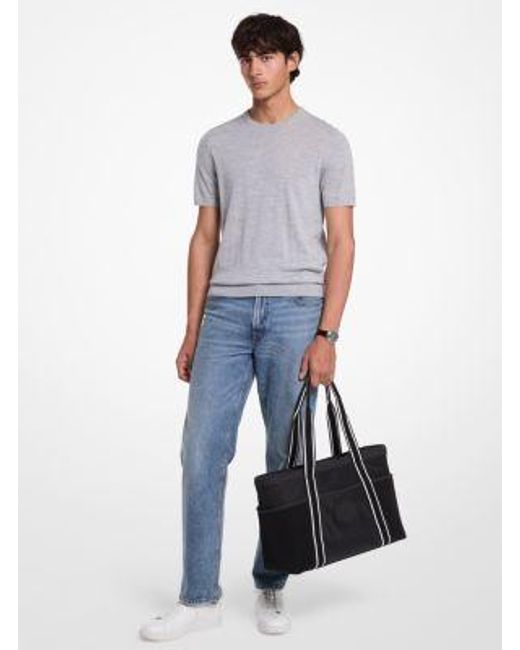 Michael Kors Black Lautner Nylon Tote Bag for men