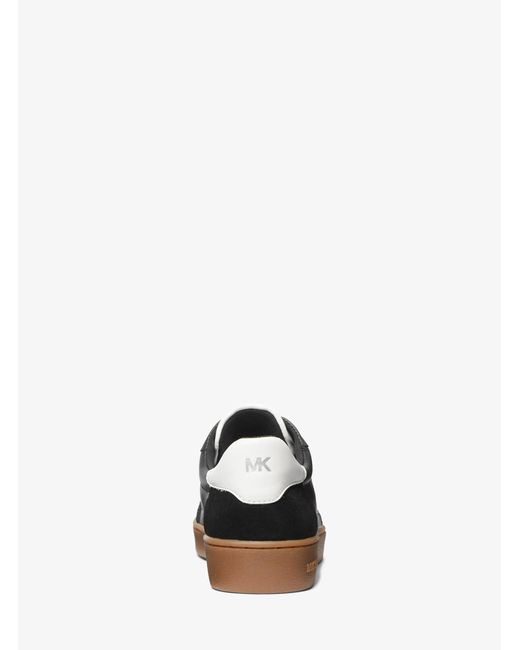 MICHAEL Michael Kors Black Scotty Leather Sneaker
