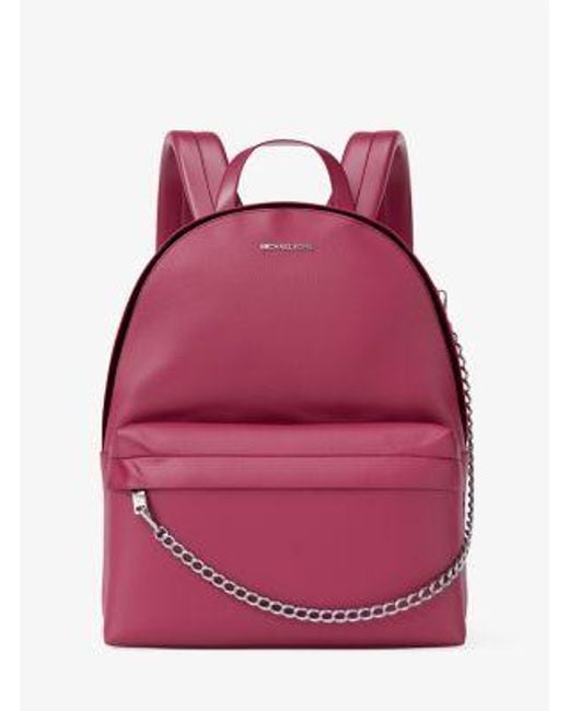 Michael Kors Red Slater Medium Backpack