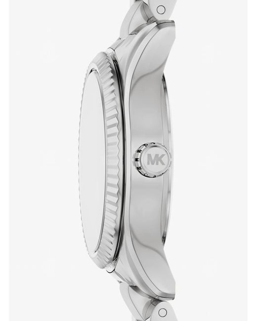 Michael Kors Pink Petite Lexington Pavé-Tone Watch