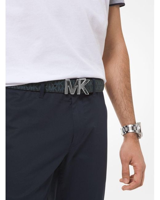 Cinturón con hebilla y logotipo reversible Michael Kors de hombre | Lyst