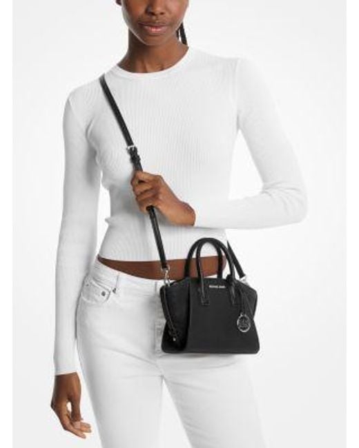Michael Kors Black Avril Extra-Small Leather Satchel