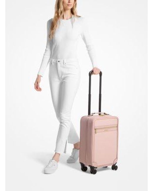 Michael Kors Pink Small Signature Logo Suitcase