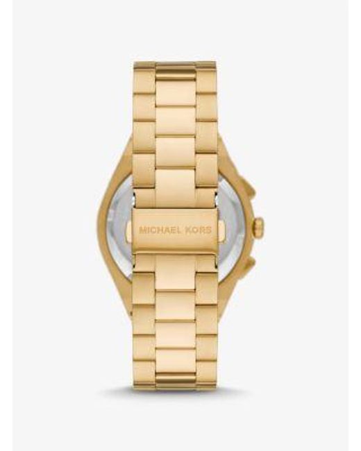 Michael Kors Metallic Mk9120 - Lennox Chronograph Gold-tone Stainless Steel Watch for men