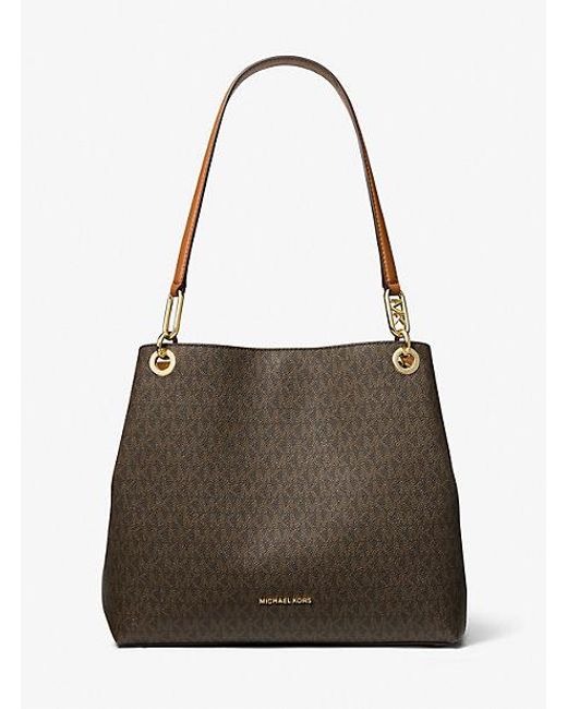 Michael Kors Multicolor Mk Kensington Large Signature Logo Tote Bag