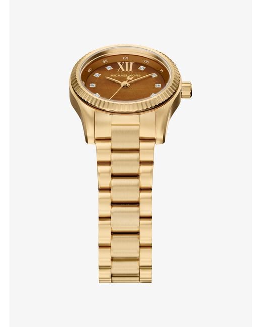 Michael Kors Metallic Petite Lexington Pavé-Tone Watch
