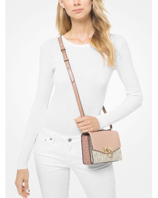 michael kors two tone crossbody