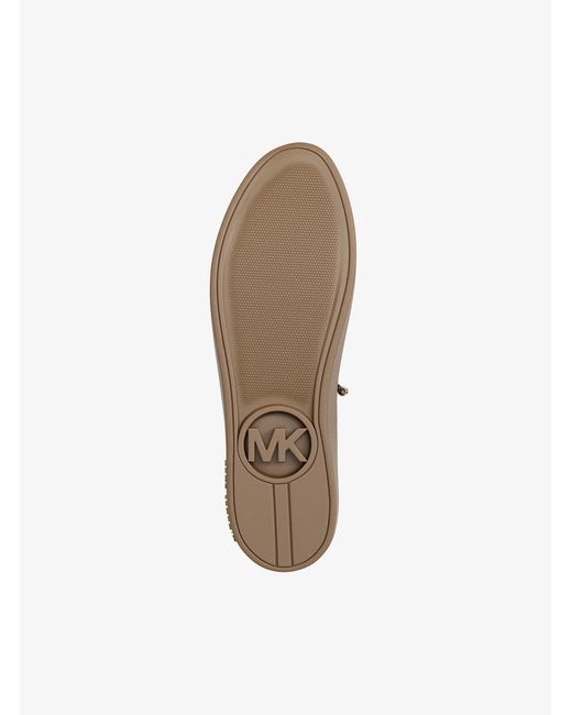 MICHAEL Michael Kors Brown Scotty Leather Sneaker