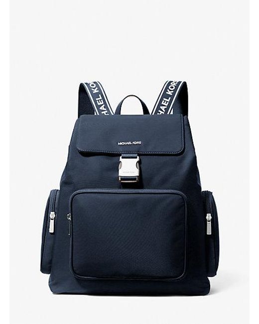 Michael Kors Khai Large Nylon Cargo Backpack in Blue | Lyst display picture 1