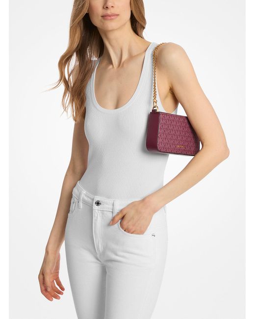 Mk Pochette Convertibile Bryant Piccola Con Logo di MICHAEL Michael Kors in Purple