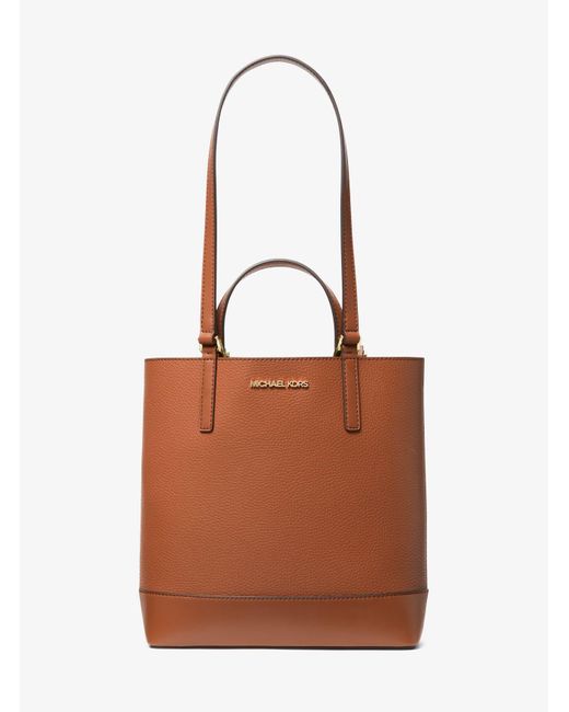 Borsa tote Kelli piccola in pelle di Michael Kors in Brown