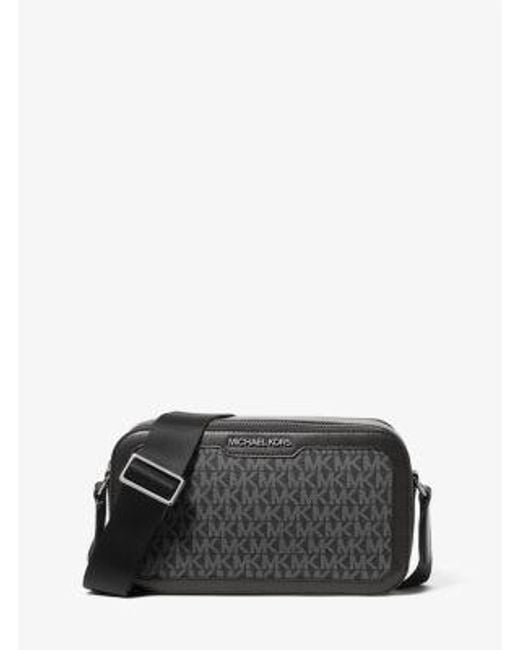 Michael Kors Black Cooper Signature Logo Crossbody Bag for men