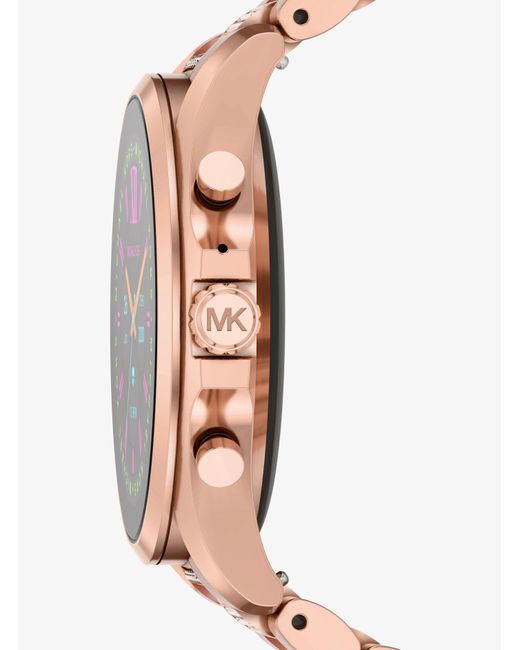 Rose Gold-tone Smartwatch | Lyst 