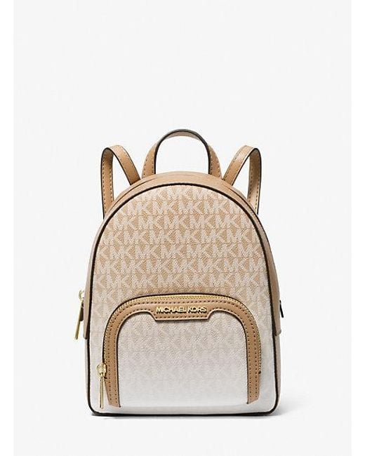 Michael Kors Natural Jaycee Extra-small Ombré Logo Convertible Backpack