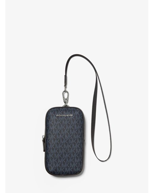 michael kors canvas pouch