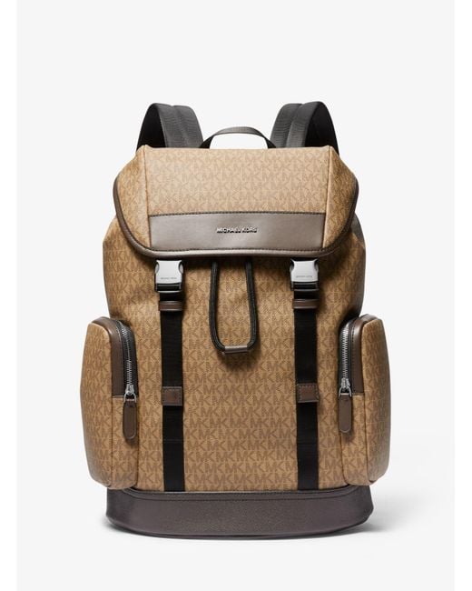 Michael Kors Hudson Logo Backpack in Brown for Men Lyst