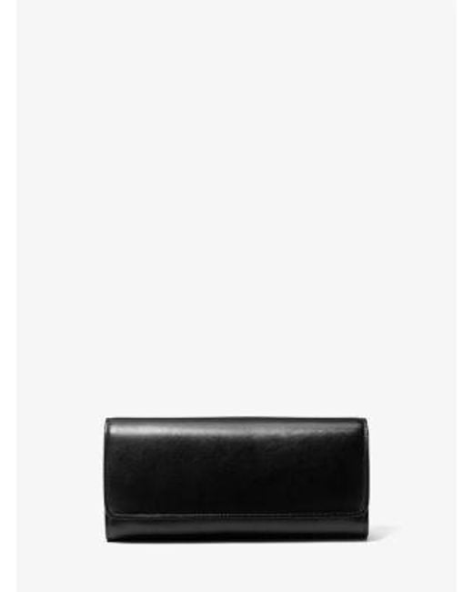 Michael Kors White Cate Leather Clutch