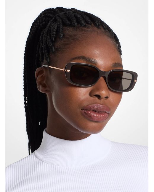 Michael Kors White Mk Capella Sunglasses