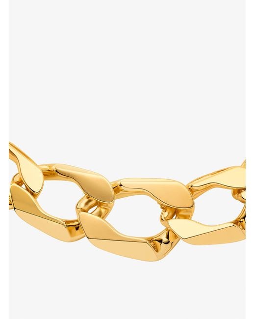 Michael Kors Metallic Precious-Metal Plated Brass Curb Link Necklace