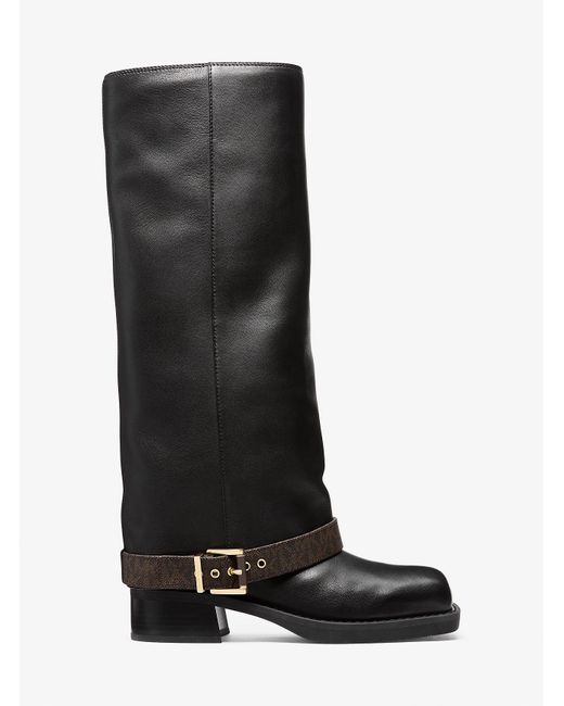 Mkbota Colby De Piel Con Logotipo Michael Kors de color Black