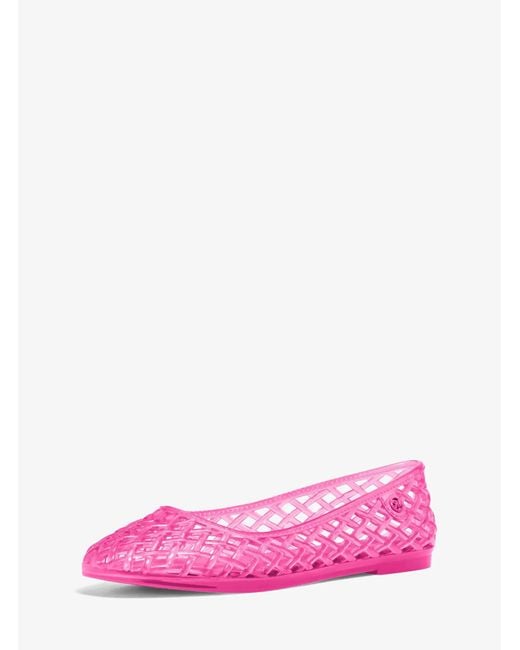 MICHAEL Michael Kors Pink Mk Pixie Jelly Ballet Flat