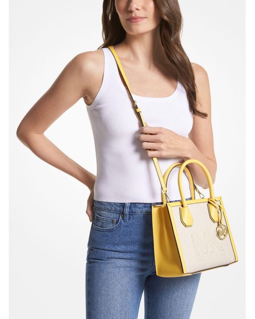 Mercer metallic canvas crossbody sale