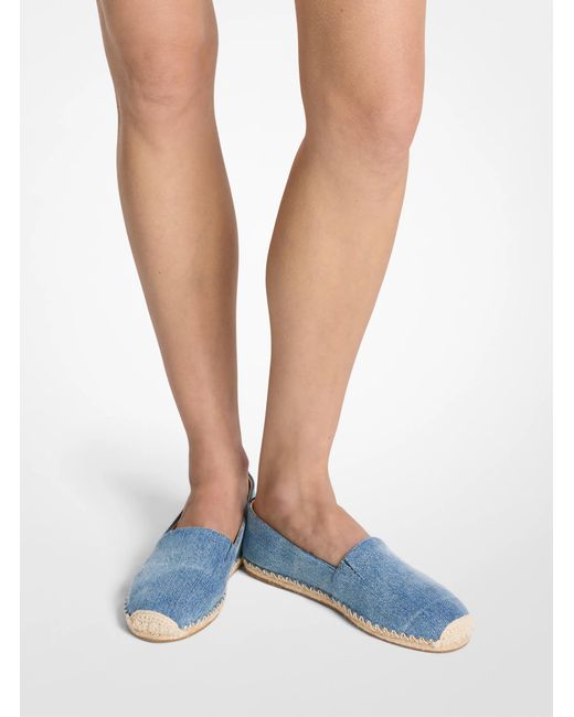 MICHAEL Michael Kors Blue Mk Kenzie Denim Espadrille