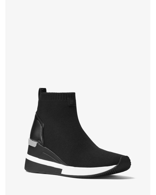 Botas Deportivas De Mujer De Color Negro. Modelo SKYLER BOOTIE Michael Kors  de Cuero de color Negro | Lyst
