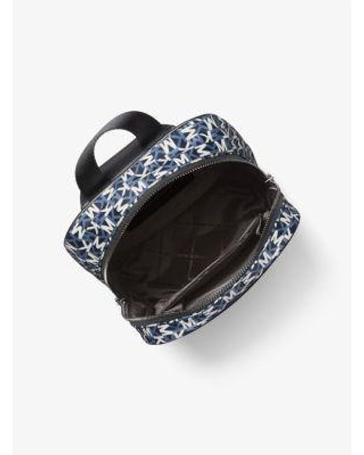 Michael Kors Blue Lautner Logo Print Sling Pack for men