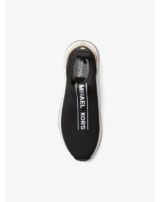 Sneaker Bodie slip-on in mesh con logo di Michael Kors in Black