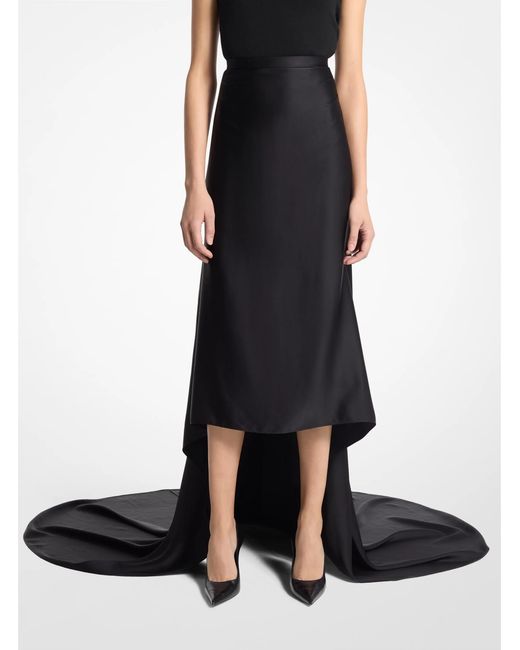 Michael Kors Black Charm Fishtail Skirt