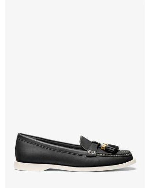 MICHAEL Michael Kors White Mk Kiernan Leather Loafer