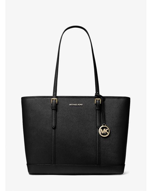 Mk Borsa Tote Jet Set Travel Grande di Michael Kors in Black