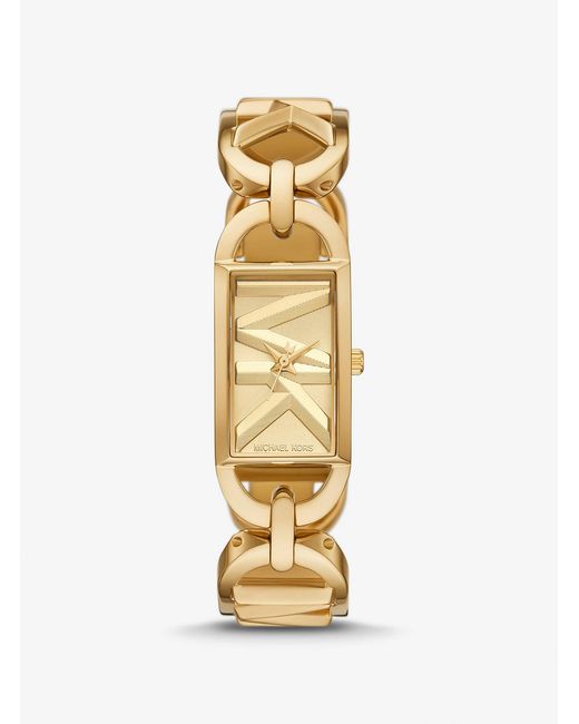 Michael Kors Metallic Mk7406 - Mk Empire Three-hand Gold-tone Stainless Steel Watch