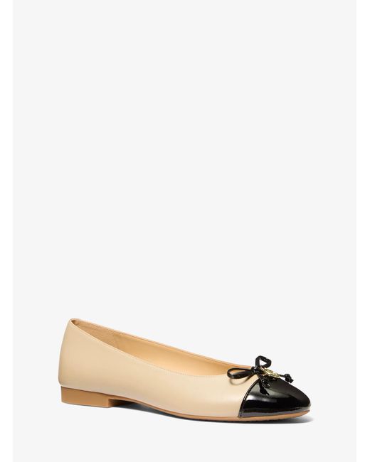 MICHAEL Michael Kors Natural Mk Piper Flex Leather Ballet Flat