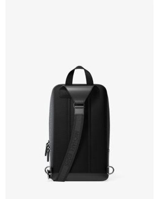 Michael Kors Black Mk Hudson Signature Logo Travel Sling Pack for men