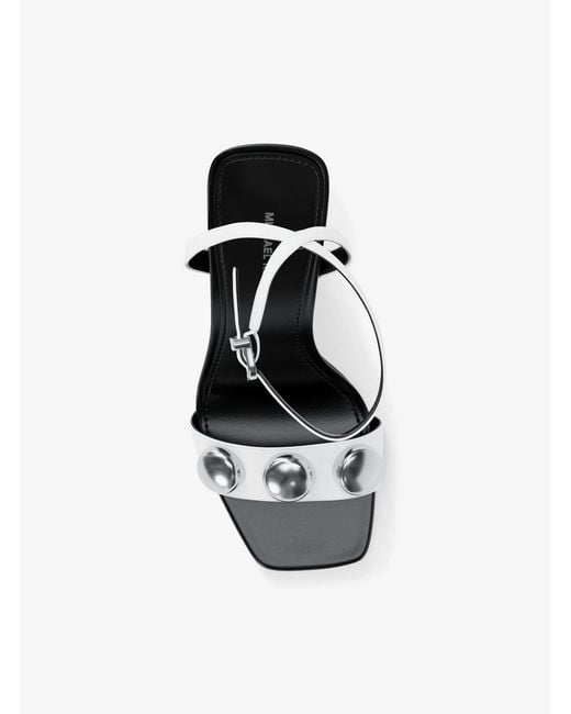 MICHAEL Michael Kors Black Mk Liana Studded Leather Sandal
