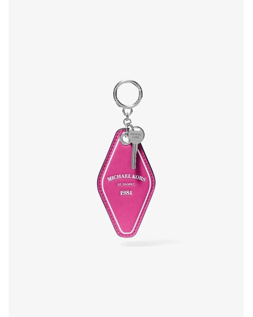 MICHAEL Michael Kors Pink Hotel Key Bag Charm