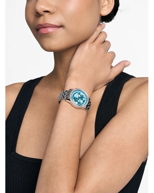 Michael Kors Blue Mk Mini Bryant-Tone Watch