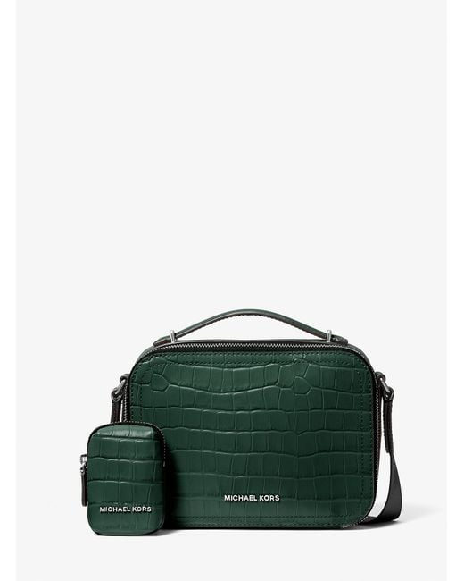 Mk Borsa A Tracolla Hudson di Michael Kors in Green da Uomo