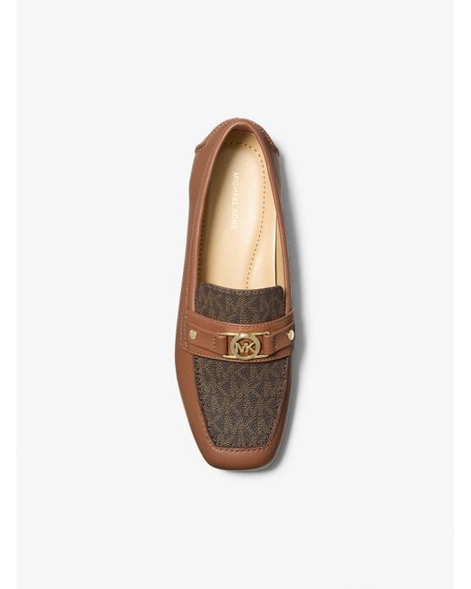 Mk Loafer Mocassino Mandy di MICHAEL Michael Kors in Brown