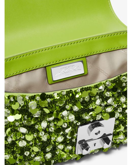 Bolso de hombro Tribeca pequeño de edición limitada con adornos cosidos a mano Michael Kors de hombre de color Green