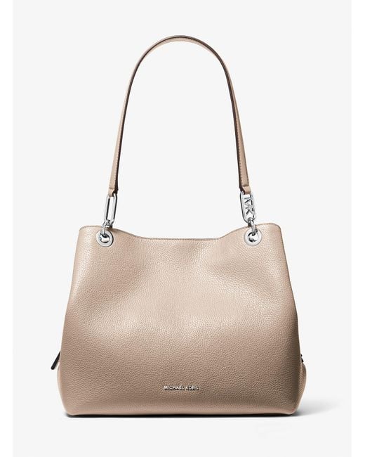 MICHAEL Michael Kors Natural Mk Kensington Large Pebbled Leather Tote Bag
