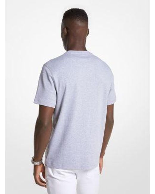Michael Kors White Mk Cotton Crewneck T-Shirt for men