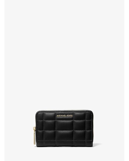 MICHAEL Michael Kors White Small Quilted Leather Wallet