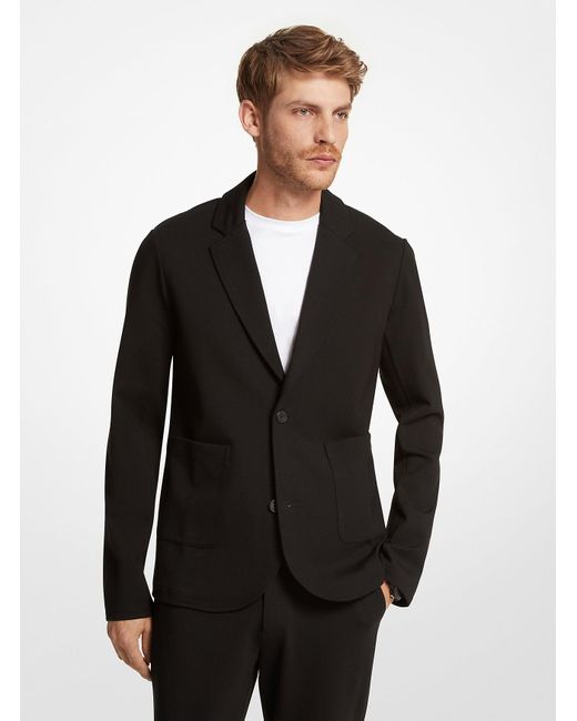Blazer de punto roma elástico Michael Kors de hombre de color Black