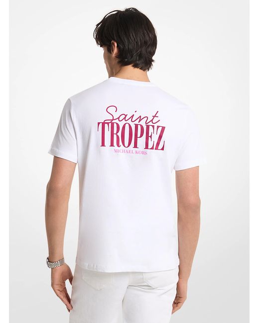 Michael Kors White T-Shirt Saint Tropez for men