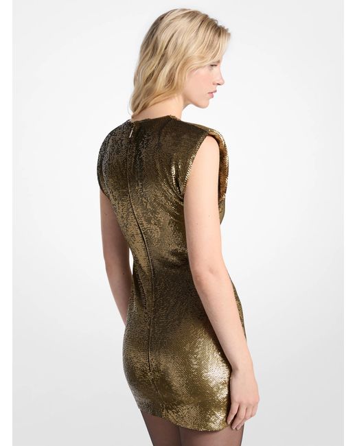 MICHAEL Michael Kors Natural Sequin Mini Dress